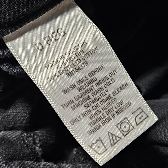 Aeropostale 90s Baggy Jeans Womens Size 0 Button Fly Mid Rise Black Ripped Denim - Picture 7 of 7